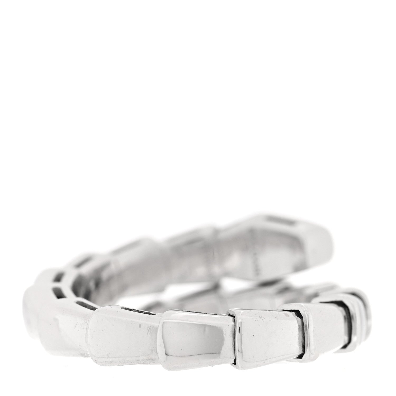 Bulgari 18K White Gold Serpenti Viper Ring XS 3 of 4
