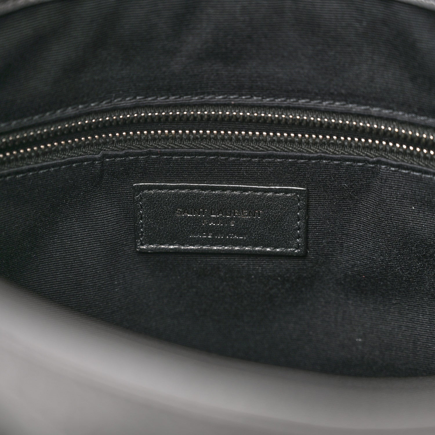 Saint Laurent Crinkled Calfskin Matelasse Monogram Medium Niki Shopper Tote Storm 6 of 10