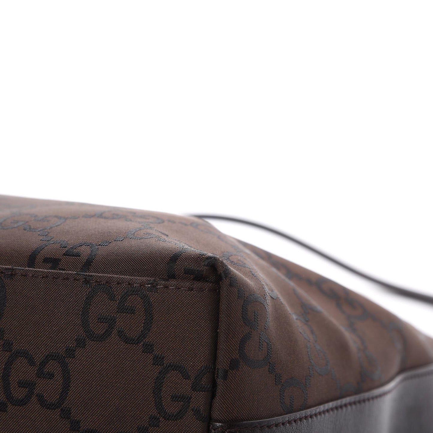 Nylon Monogram Small Hobo Brown