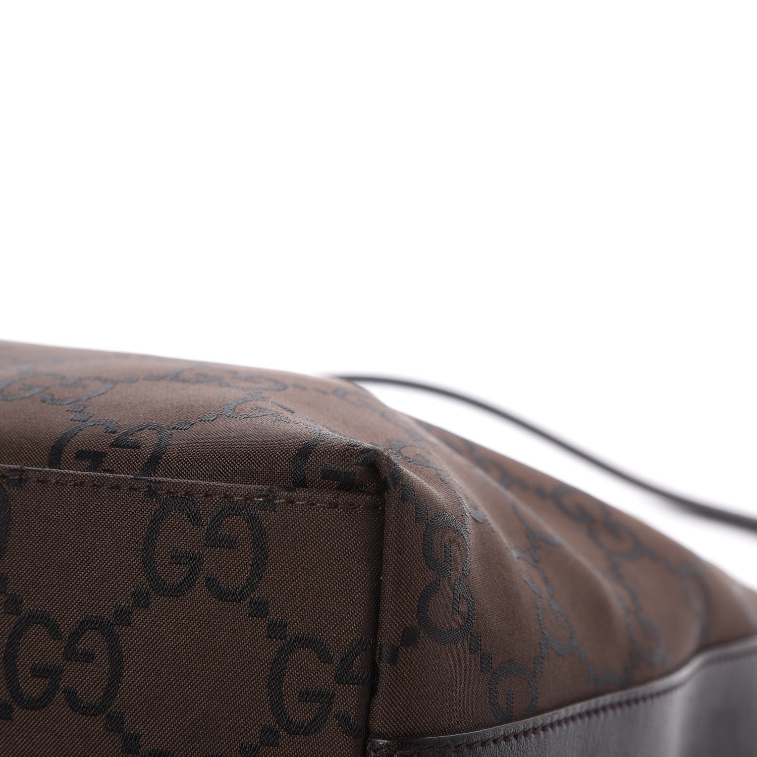 Gucci Nylon Monogram Small Hobo Brown 11 of 12