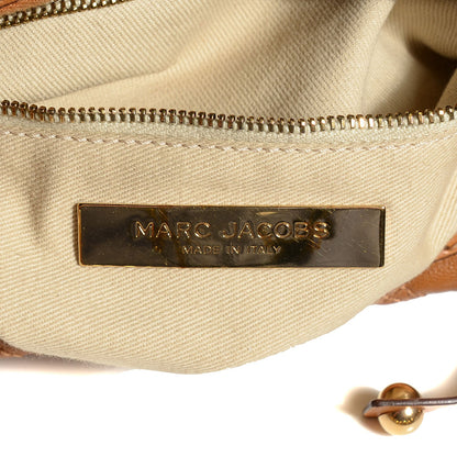 Marc Jacobs Leather Quilted Banana Chain Hobo Camel 6 of 8