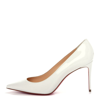 Christian Louboutin Patent Kate 85 Pumps 39 White 1 of 10