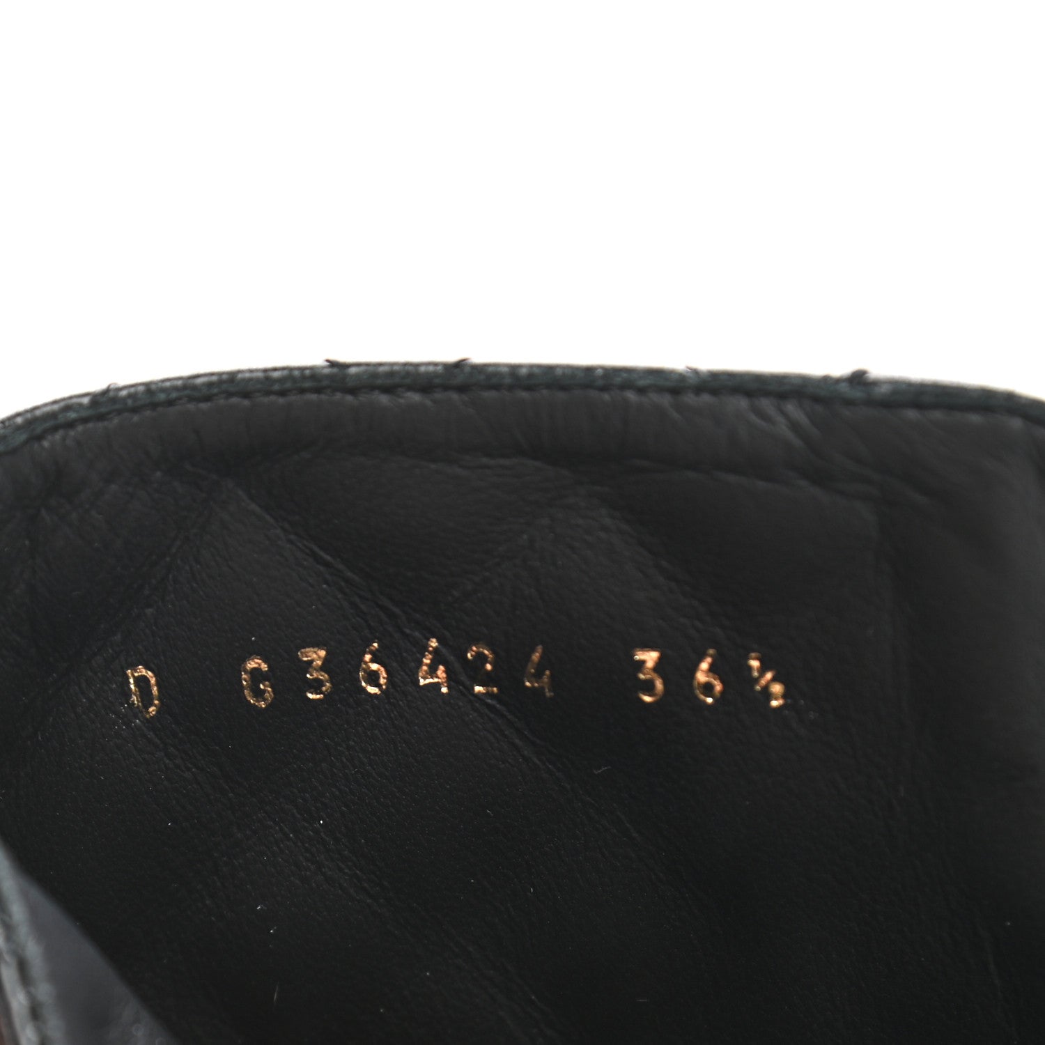 Chanel Shiny Calfskin Quilted Lace Up Combat Boots 36.5 Black 8 of 9