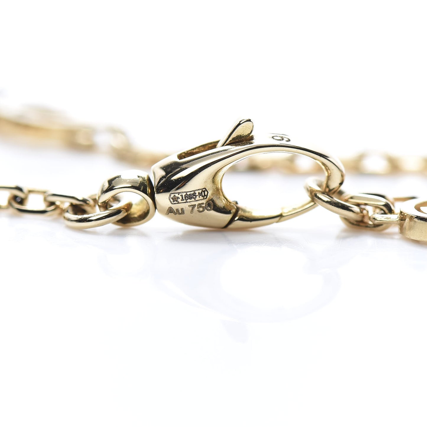 18K Yellow Gold Interlocking G Chain Bracelet