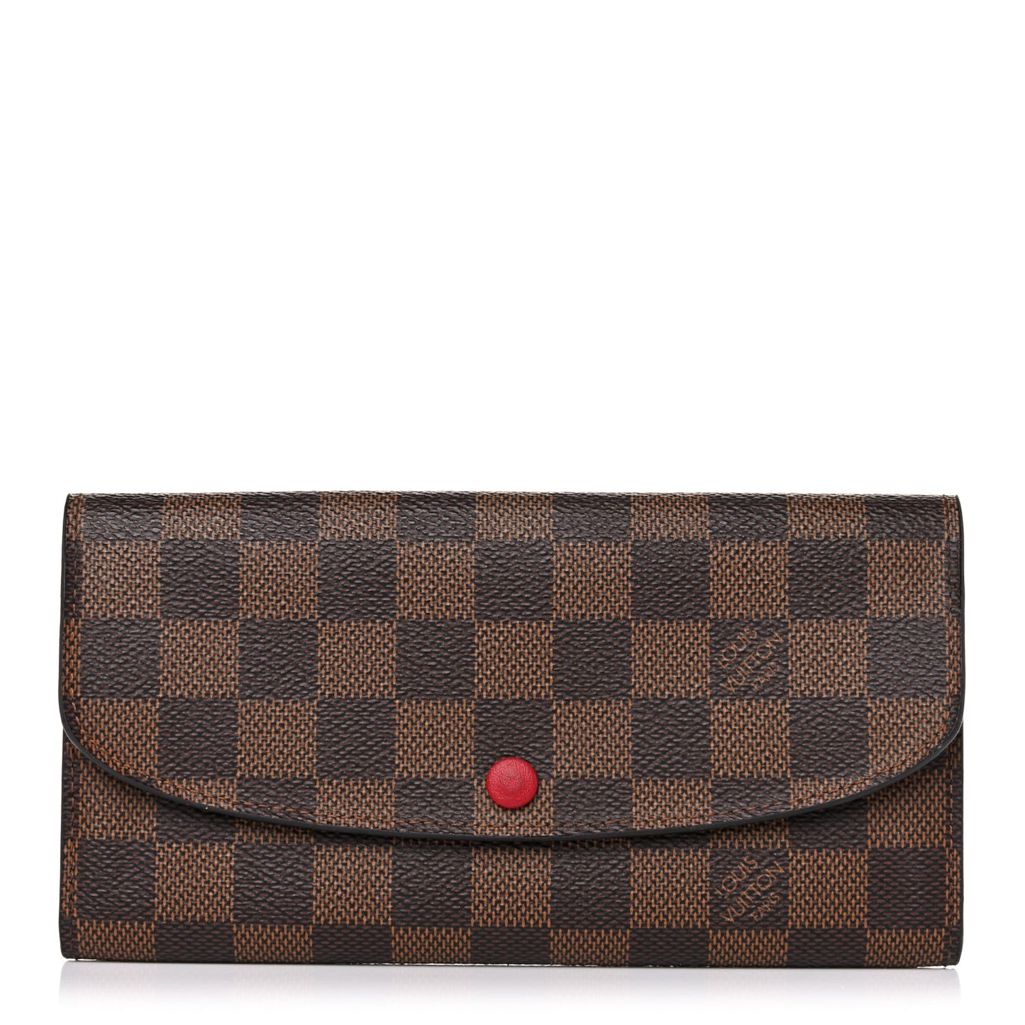 Damier Ebene Emilie Wallet Red