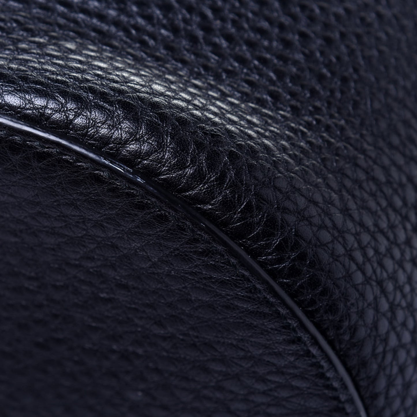 Pebbled Calfskin Miss Bamboo Bucket Bag Black
