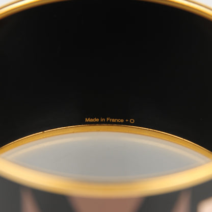 Hermes Enamel Printed Capitales Extra Wide Bracelet 65 4 of 5