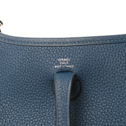 Hermes Taurillon Clemence Zigzag Evelyne TPM Deep Bleu Bleu Zellige Indigo Black 6 of 10