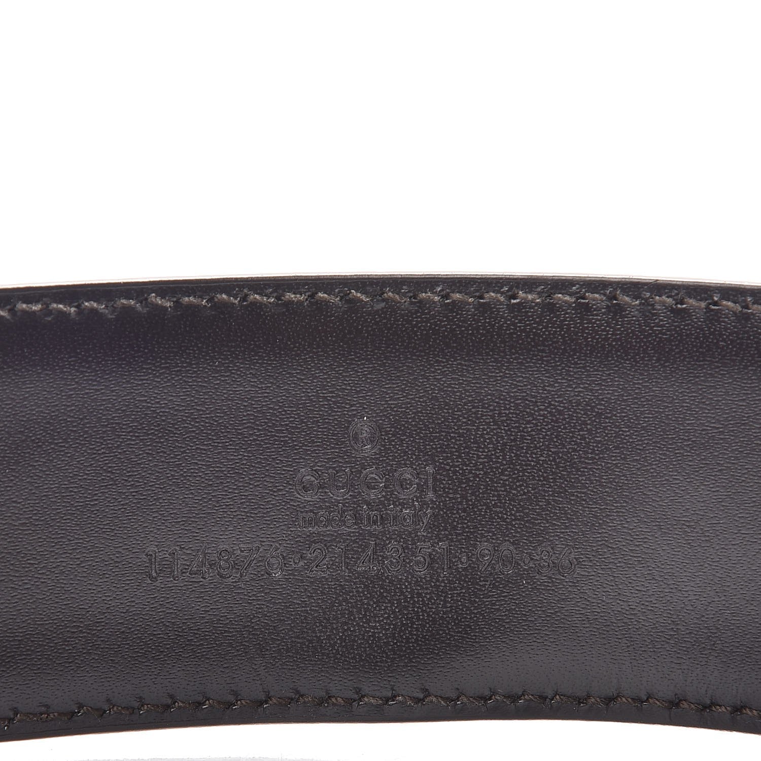 Gucci Monogram Interlocking G 40mm Belt 90 36 Dark Brown 7 of 9