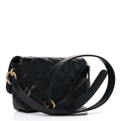 Chanel Lambskin Quilted CC Flap Shoulder Bag Black 2 of 10
