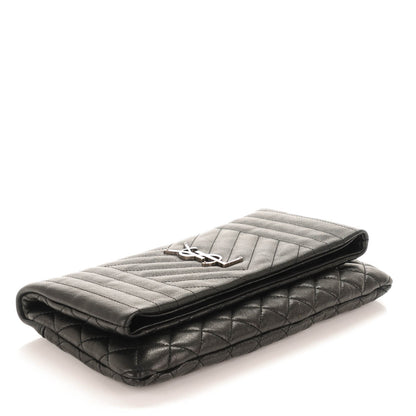 Saint Laurent Calfskin Tri-quilt Monogram West Hollywood Clutch Black 4 of 7