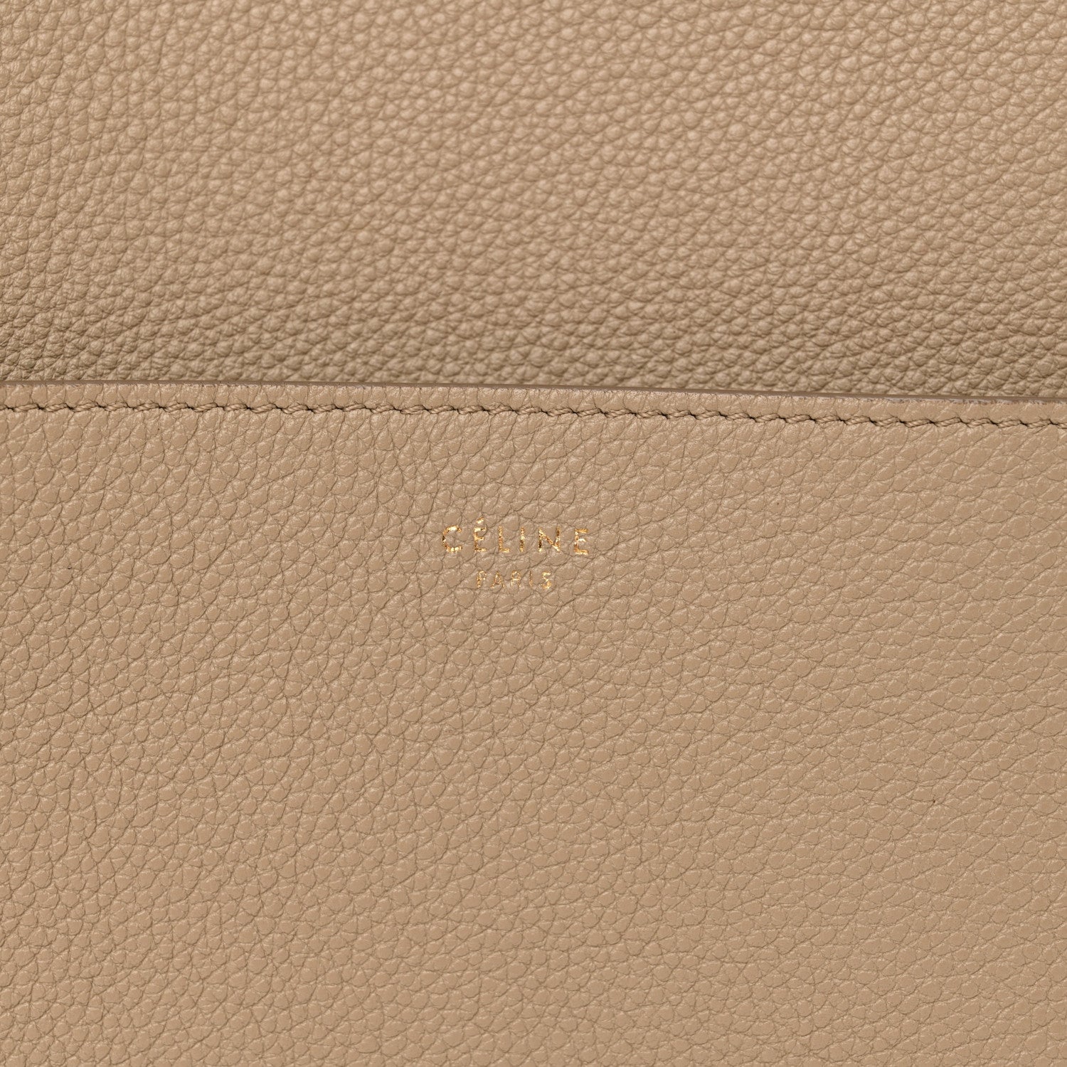 Celine Soft Grained Calfskin Sangle Bucket Bag Dune 6 of 13