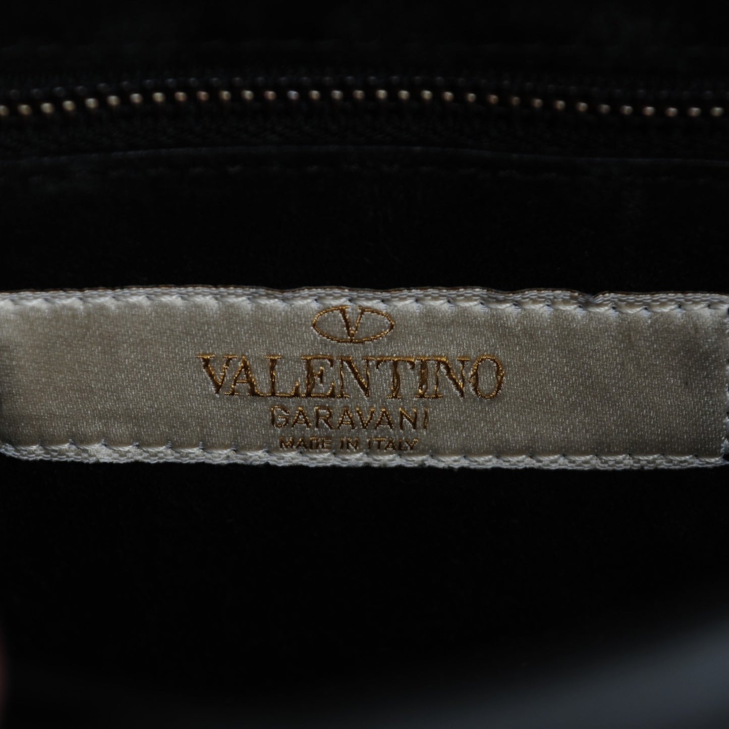 Grained Calfskin Beaded My Rockstud Frame Bag Black