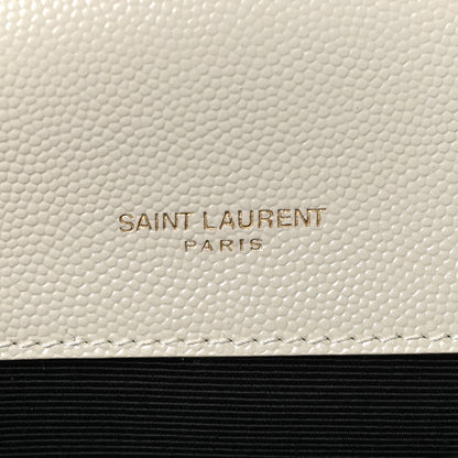 Saint Laurent Grain De Poudre Small Monogram Kate Satchel Crema Soft 6 of 12