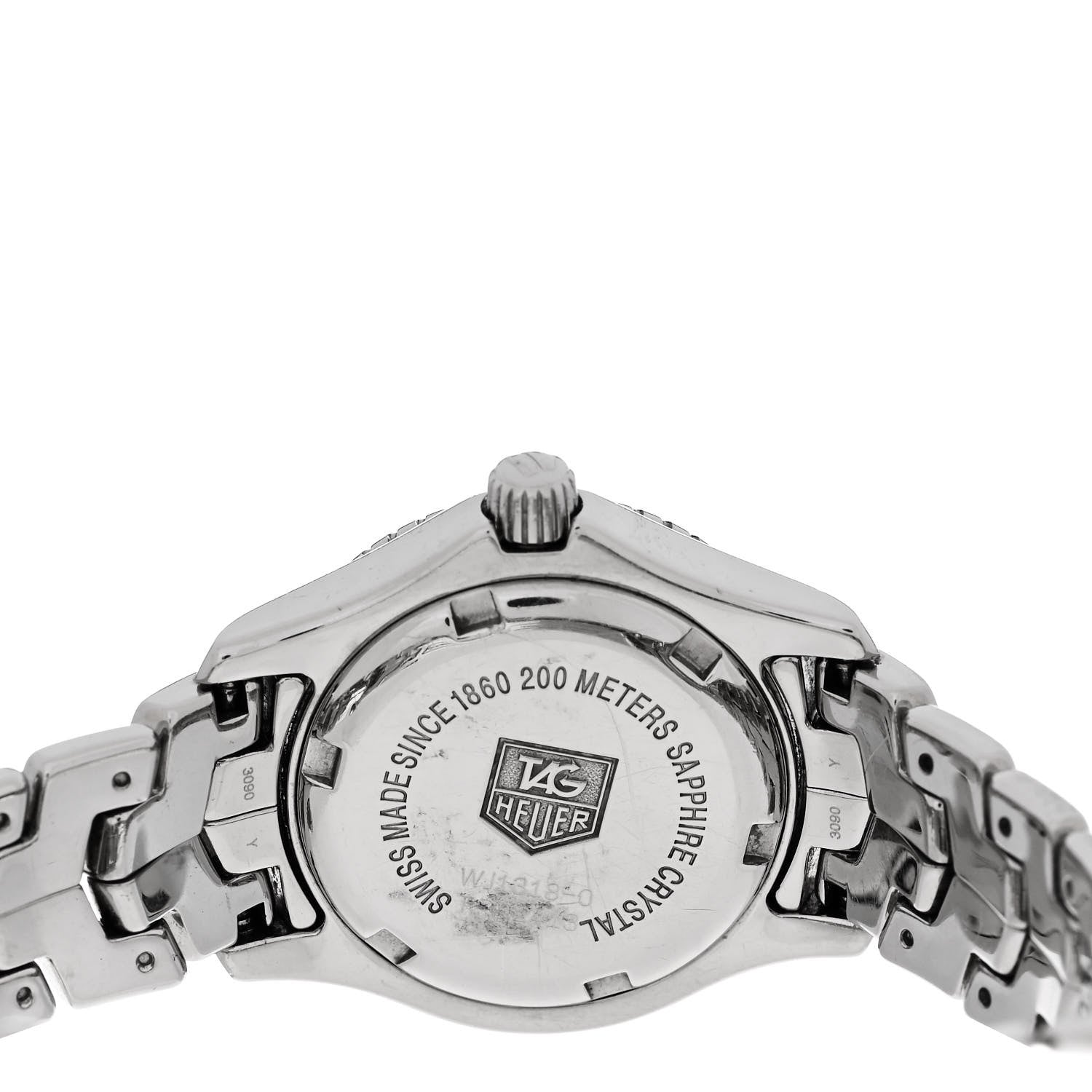 Tag Heuer Stainless Steel Diamond 27mm Link Quartz Watch Black WJ1318-0 4 of 5
