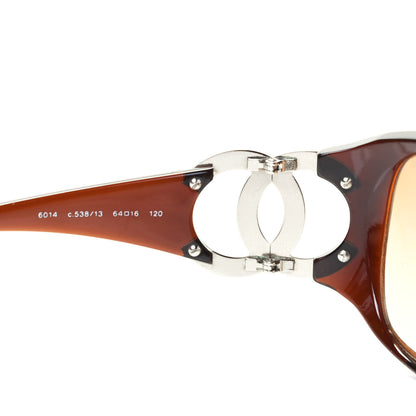 Chanel CC Sunglasses 6014 Brown 4 of 6