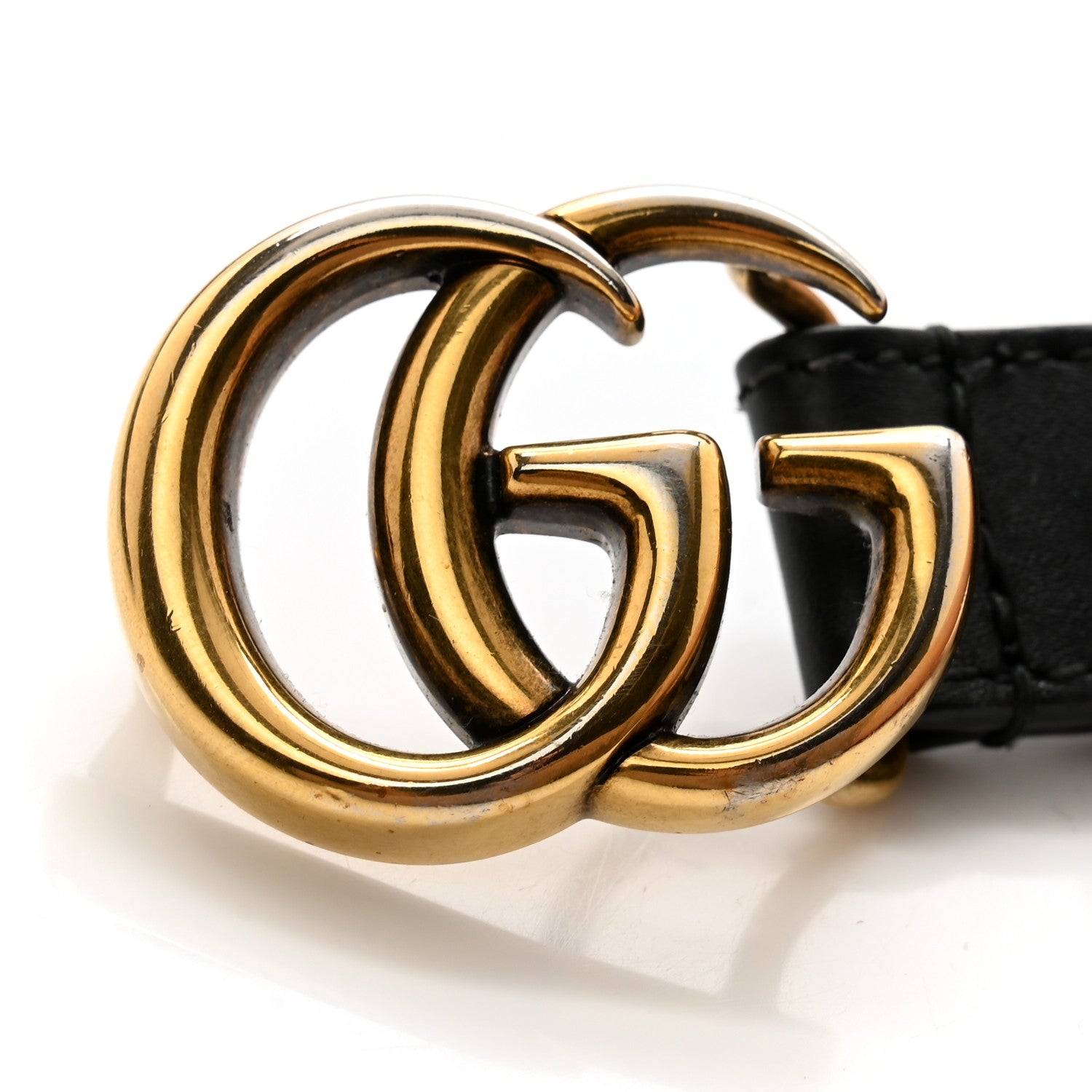 Gucci Calfskin Double G 20mm Belt 80 32 Black 9 of 9