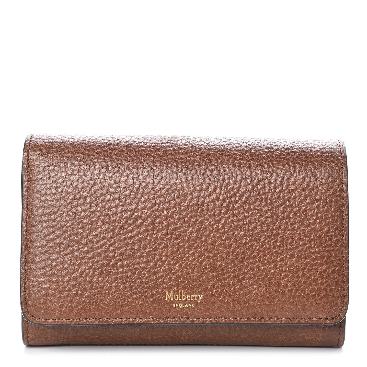 Mulberry Grain Vegetable Tanned Calfskin Medium Continental Wallet Oak 1 of 10