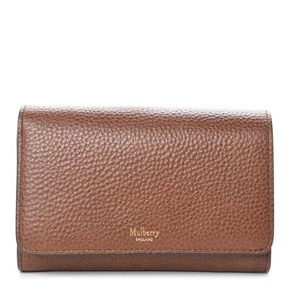 Mulberry Grain Vegetable Tanned Calfskin Medium Continental Wallet Oak 1 of 10