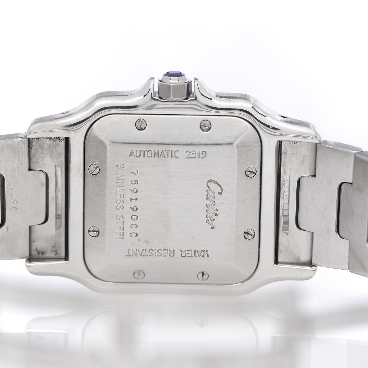 Cartier Stainless Steel 18K Yellow Gold 29mm Santos De Cartier Galbee Automatic Watch 5 of 8