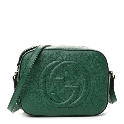 Gucci Pebbled Calfskin Small Soho Disco Bag Emerald Green 1 of 11