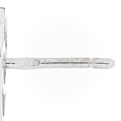 Gucci 18K White Gold Running G Stud Earrings 4 of 5