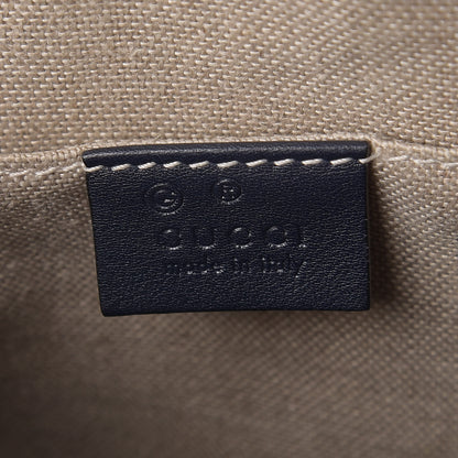 Gucci Soft Microguccissima Mini Bree Messenger Bag Blue 9 of 10