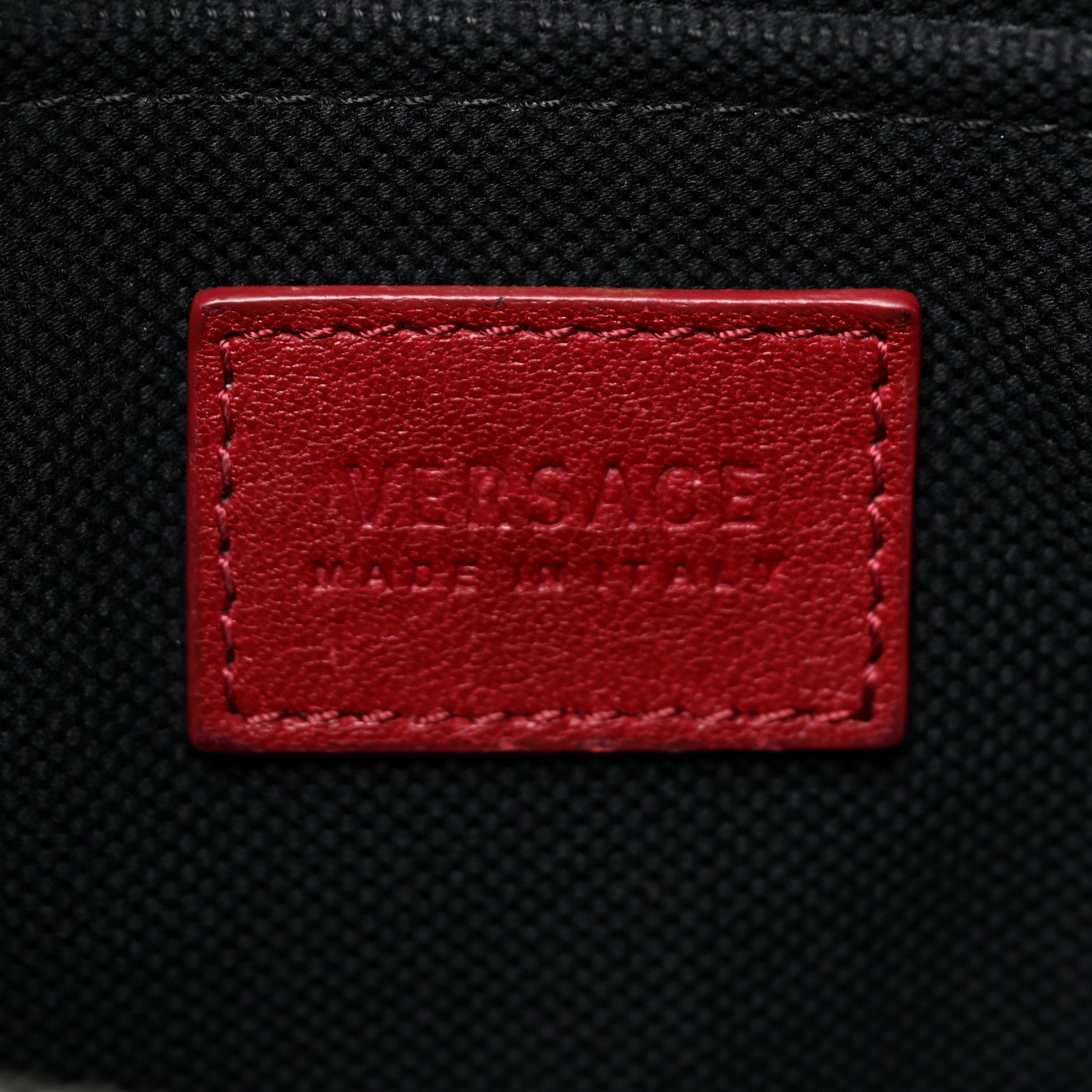 Versace Calfskin Studded Crossbody Red 6 of 17
