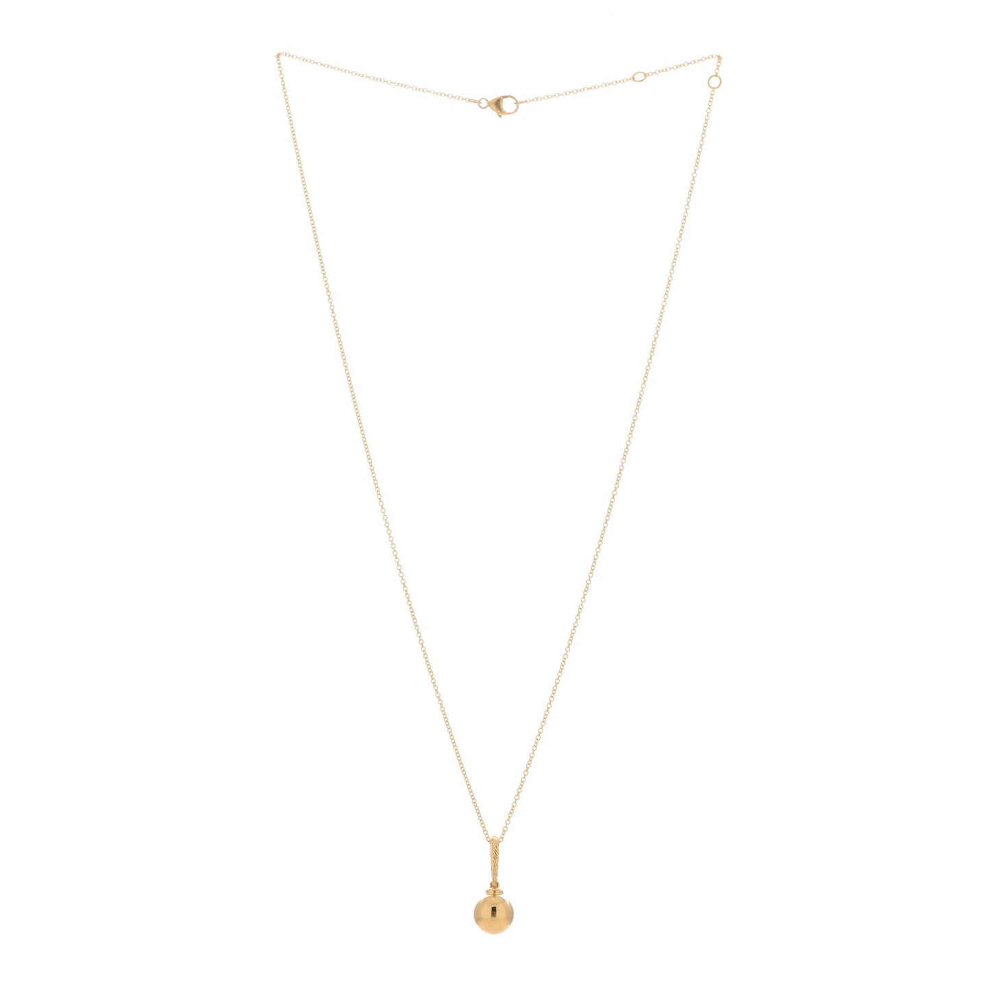 18K Yellow Gold Solari Drop Necklace