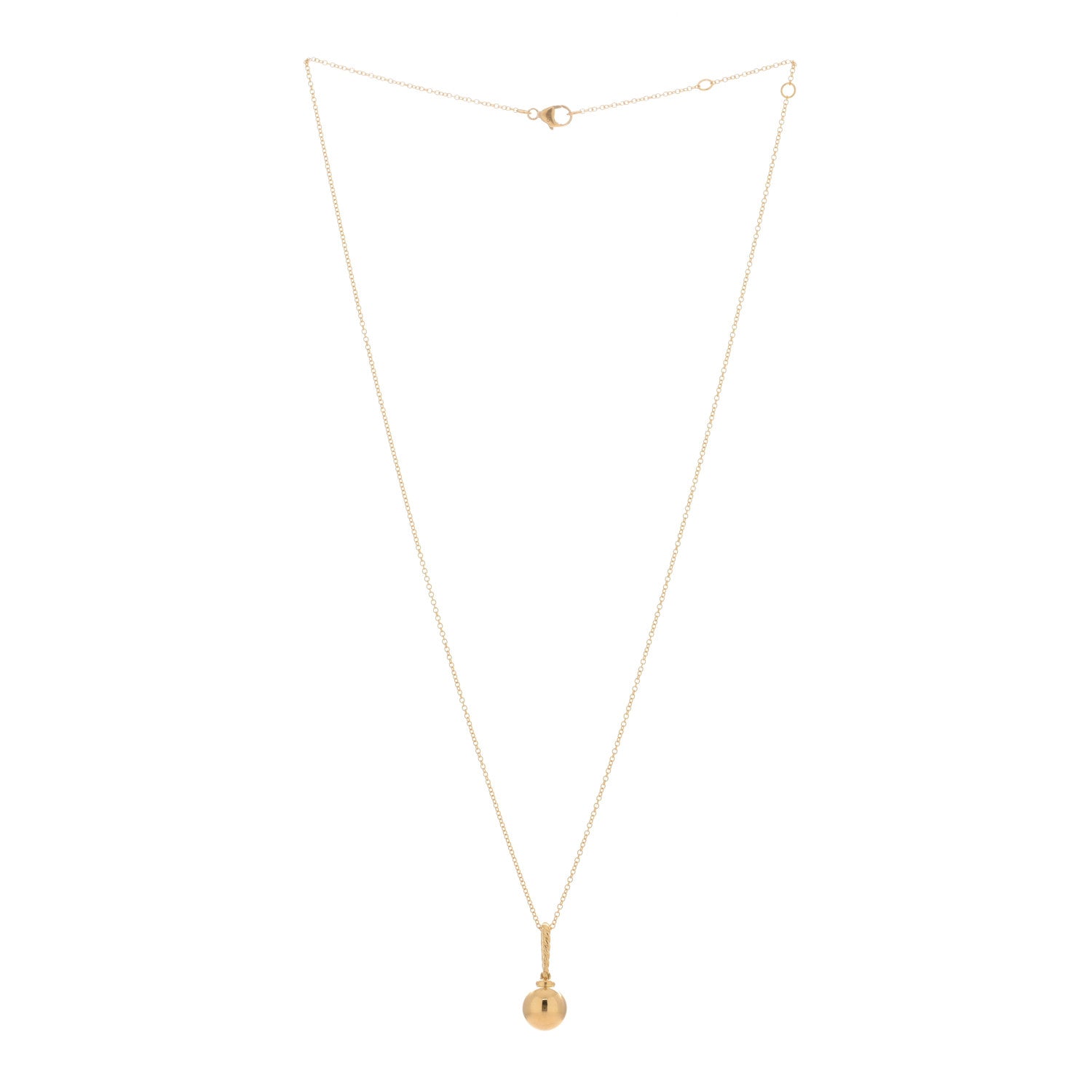 David Yurman 18K Yellow Gold Solari Drop Necklace 2 of 3