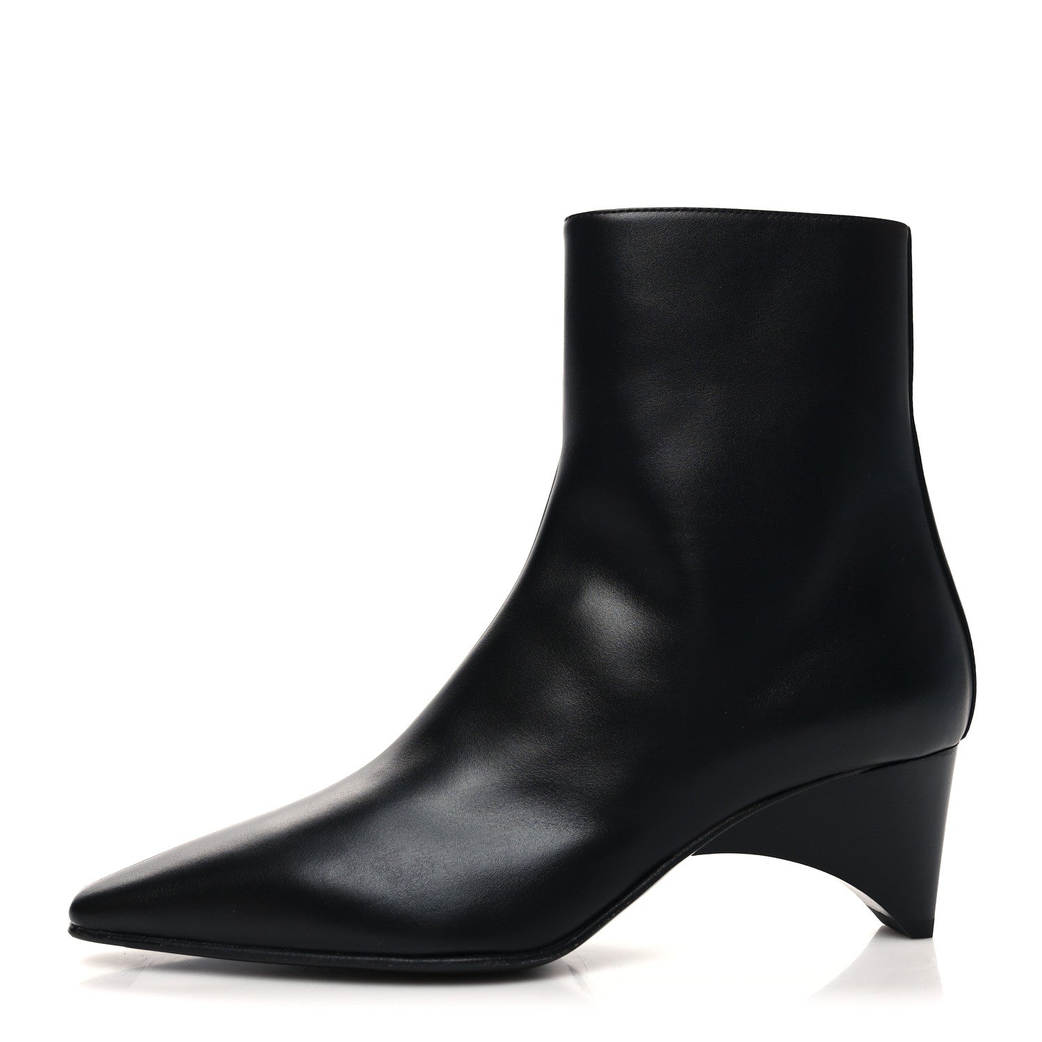 Hermes Calfskin Faveur 55 Low Boots 37 Black 1 of 8