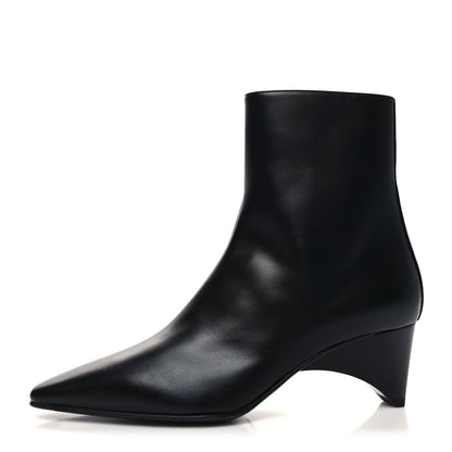 Hermes Calfskin Faveur 55 Low Boots 37 Black 1 of 8