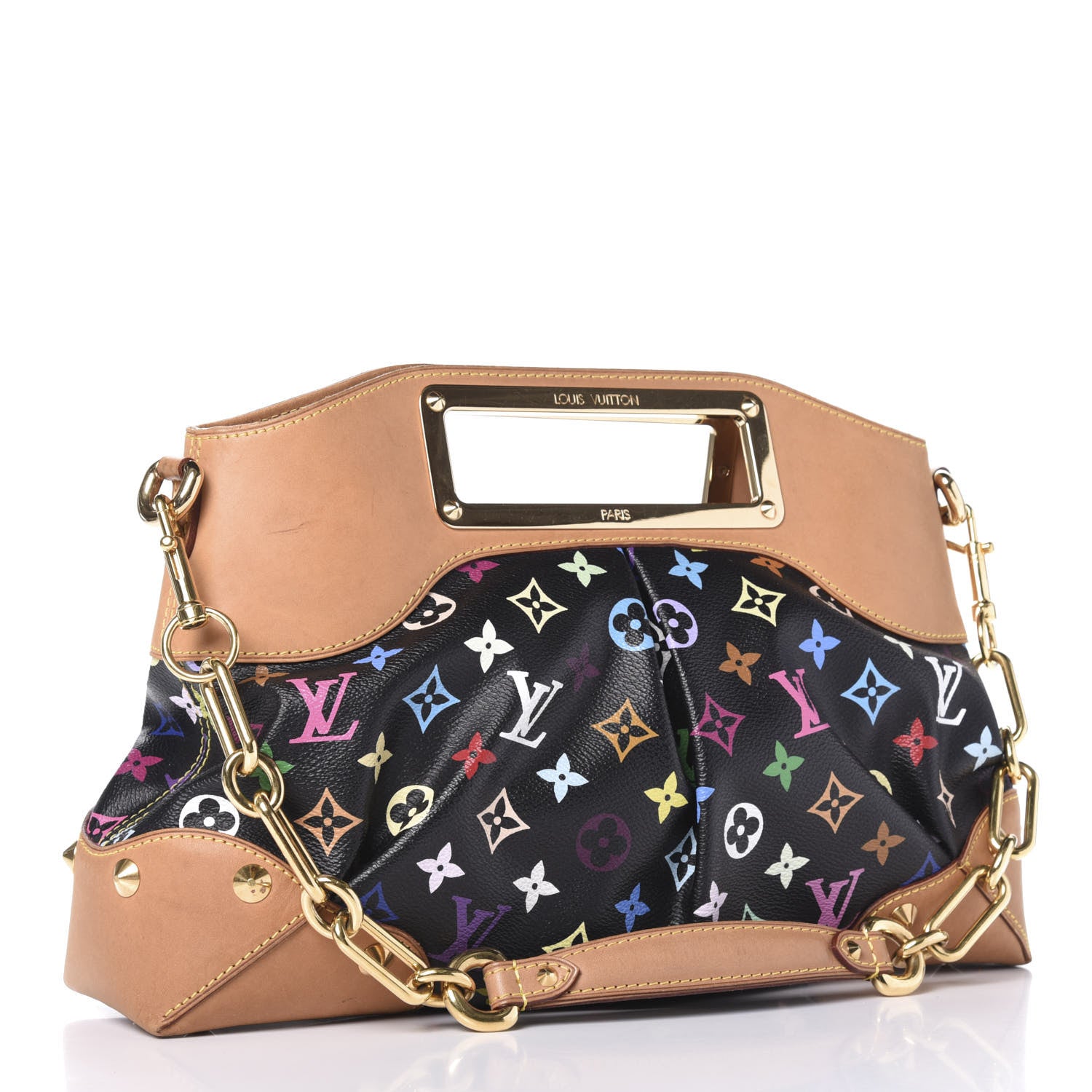 Louis Vuitton Monogram Multicolor Judy MM Black 2 of 15