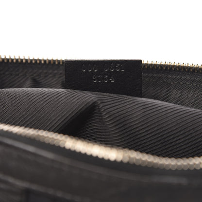 Gucci Monogram Boston Bag Black 6 of 12