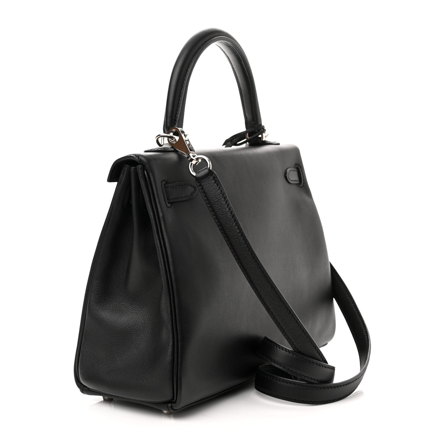 Hermes Swift Kelly Retourne 25 Black 3 of 11