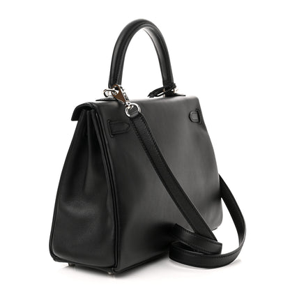 Hermes Swift Kelly Retourne 25 Black 3 of 11