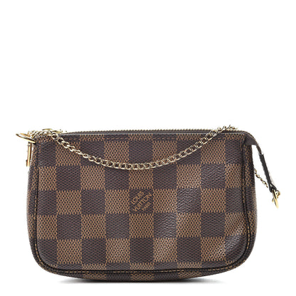 Louis Vuitton Damier Ebene Mini Pochette Accessories 1 of 8