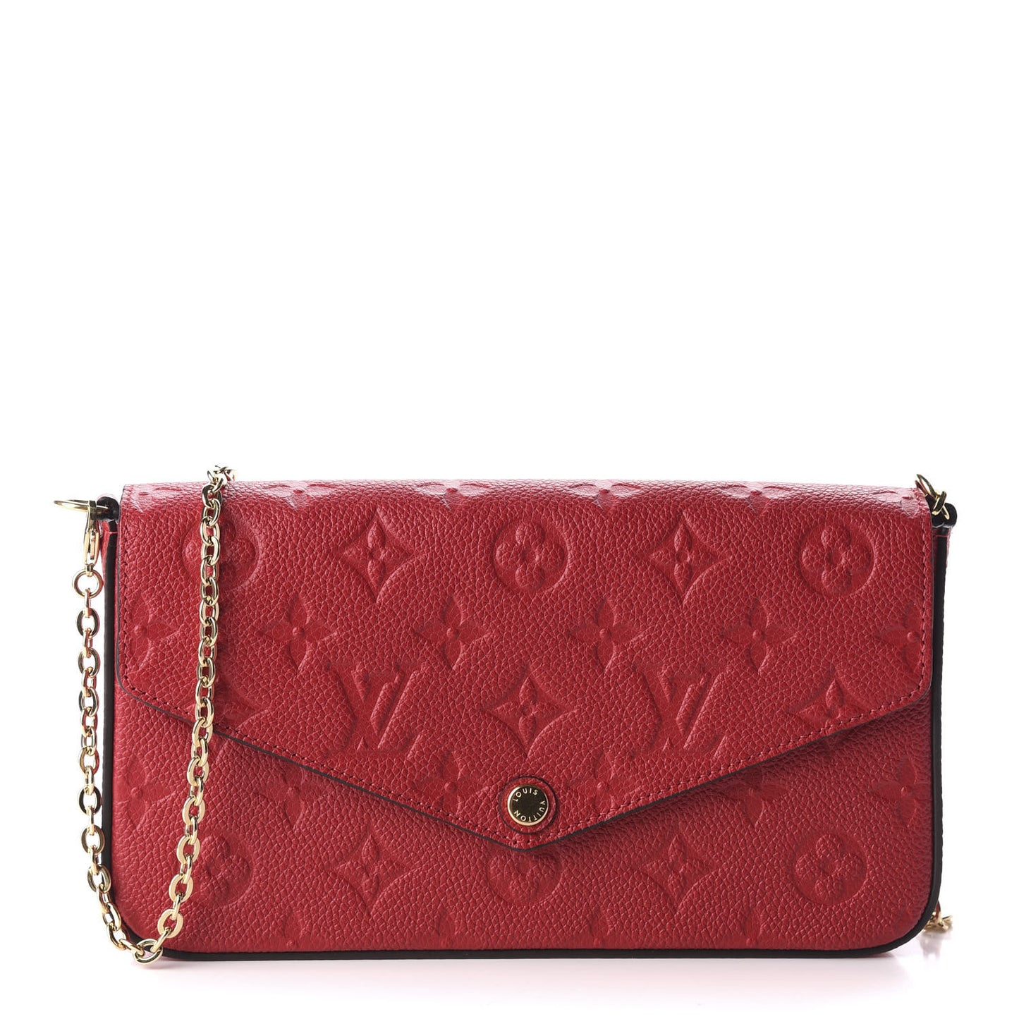 Empreinte Pochette Felicie Chain Wallet Scarlet
