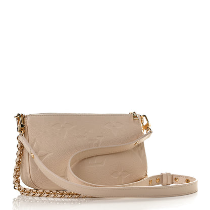 Louis Vuitton Empreinte Monogram Giant Multi Pochette Accessories Cream 3 of 12