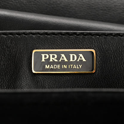 Prada Velvet City Calfskin Cahier Bag Black 6 of 9
