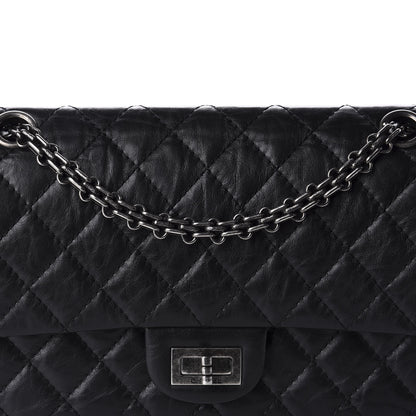 Chanel Aged Calfskin Quilted 2.55 Reissue 225 Flap Black 10 of 11
