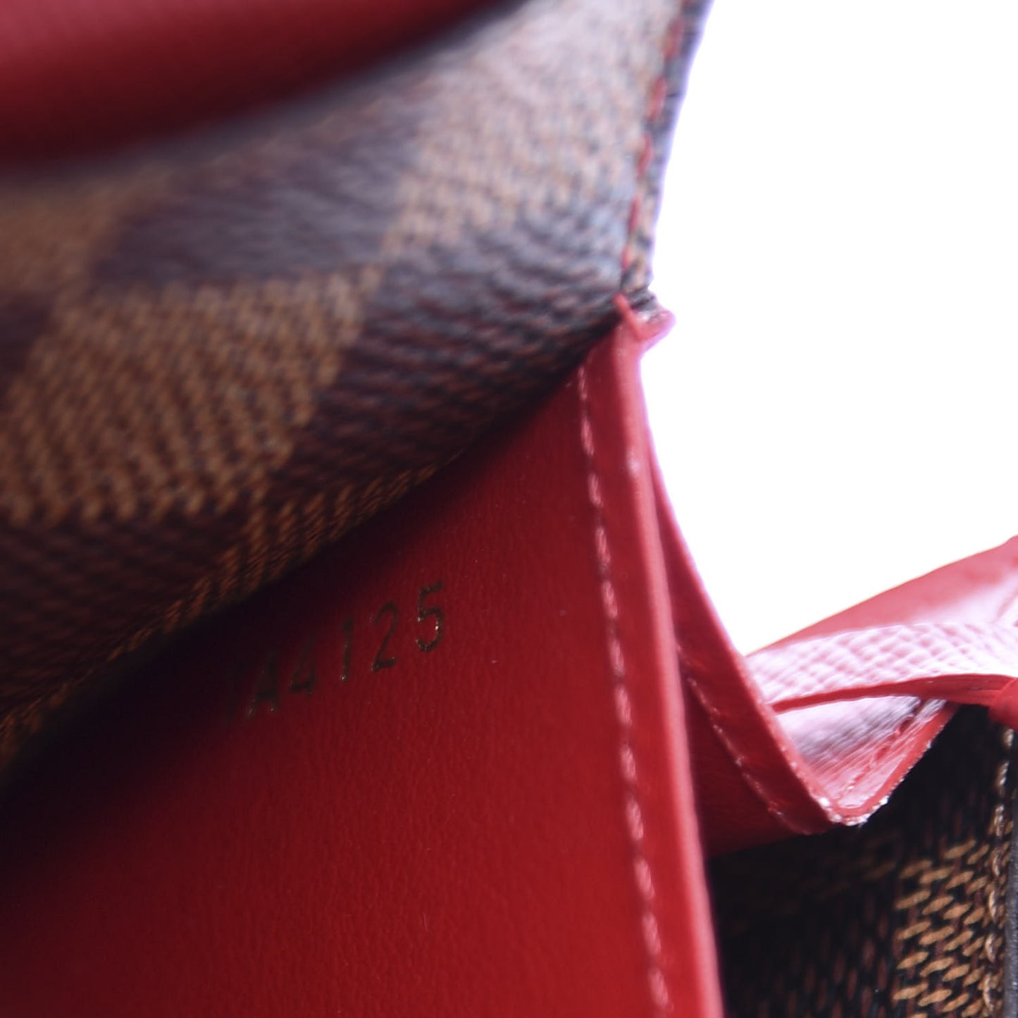 Damier Ebene Emilie Wallet Fuchsia