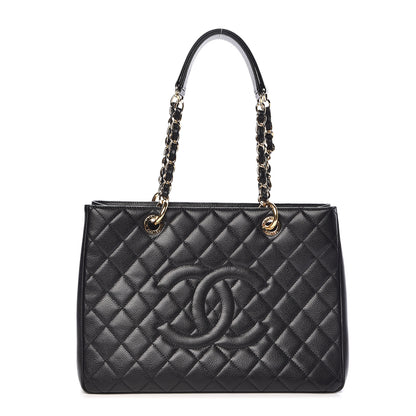 Chanel Caviar Quilted Grand Shopping Tote GST Black 1 of 10
