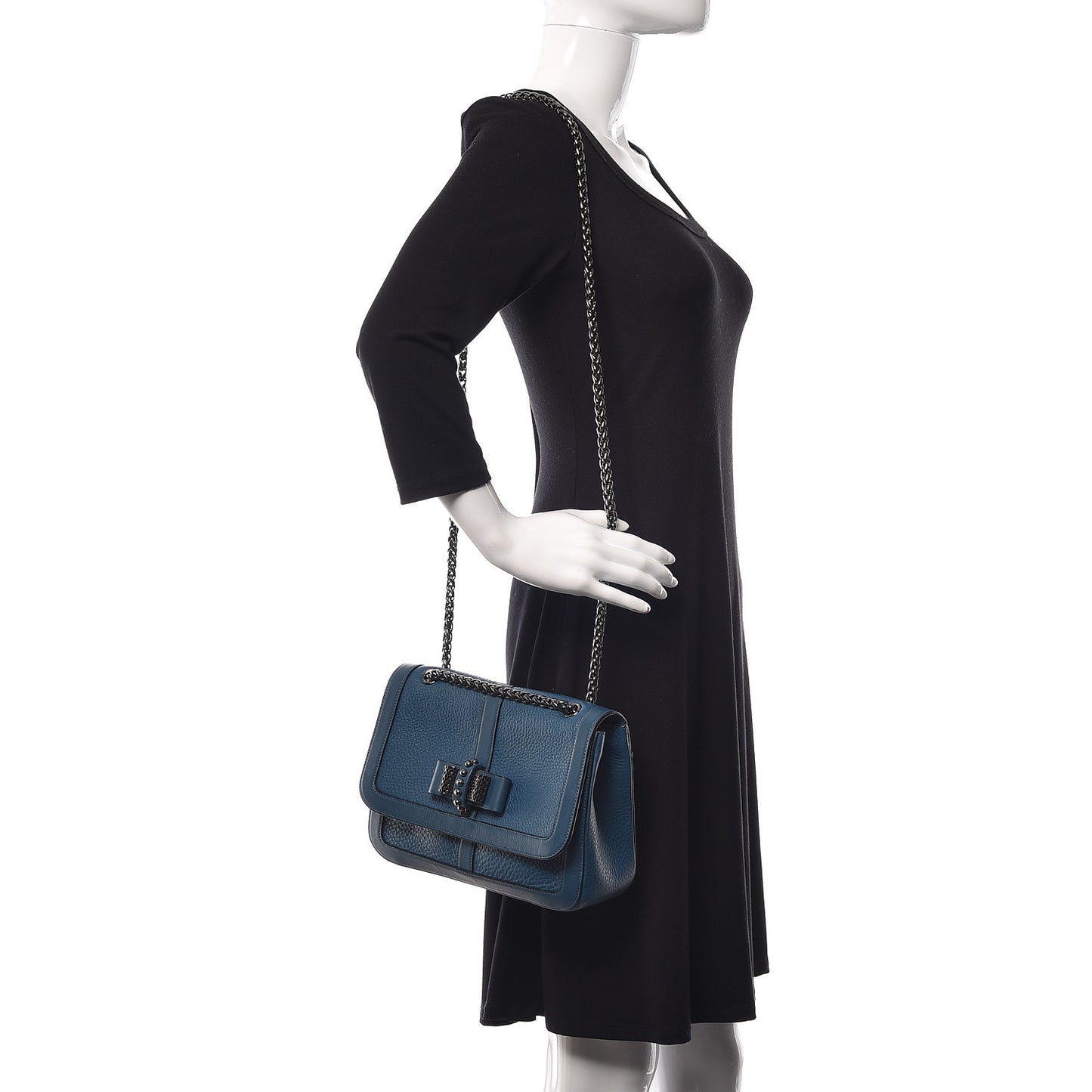 Calfskin Sweet Charity Shoulder Bag Blue