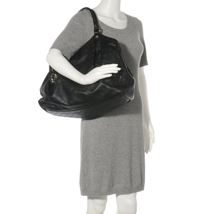 Gucci Guccissima Large Sukey Tote Black 2 of 8