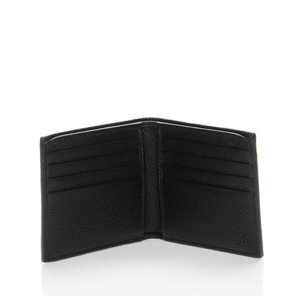 Gucci Cripto Calfskin Logo Bi-Fold Wallet Black Grege 5 of 8