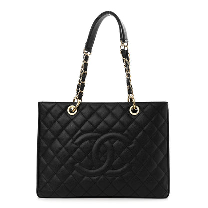 Chanel Caviar Quilted Grand Shopping Tote GST Black 1 of 10
