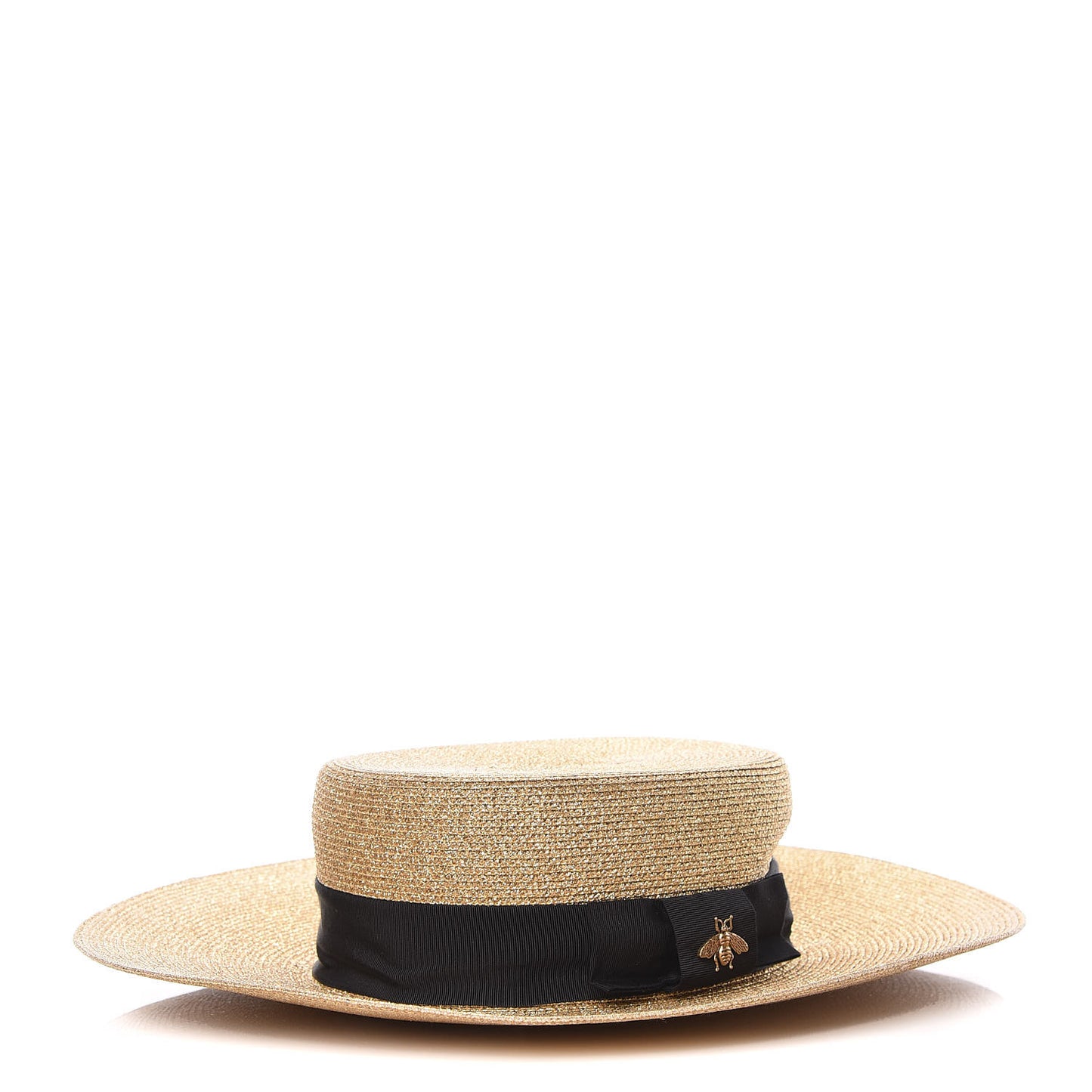 Lame Papier Hat L Black Gold