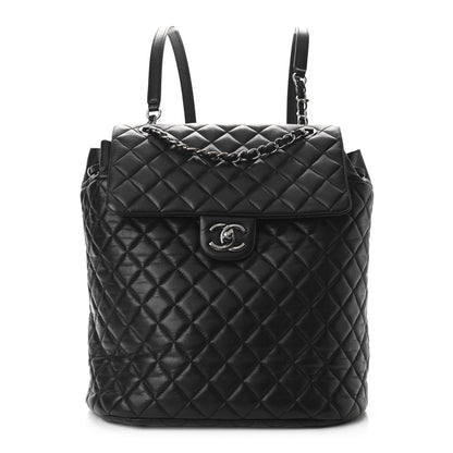 Chanel Lambskin Quilted Large Urban Spirit Backpack Black 1 of 10