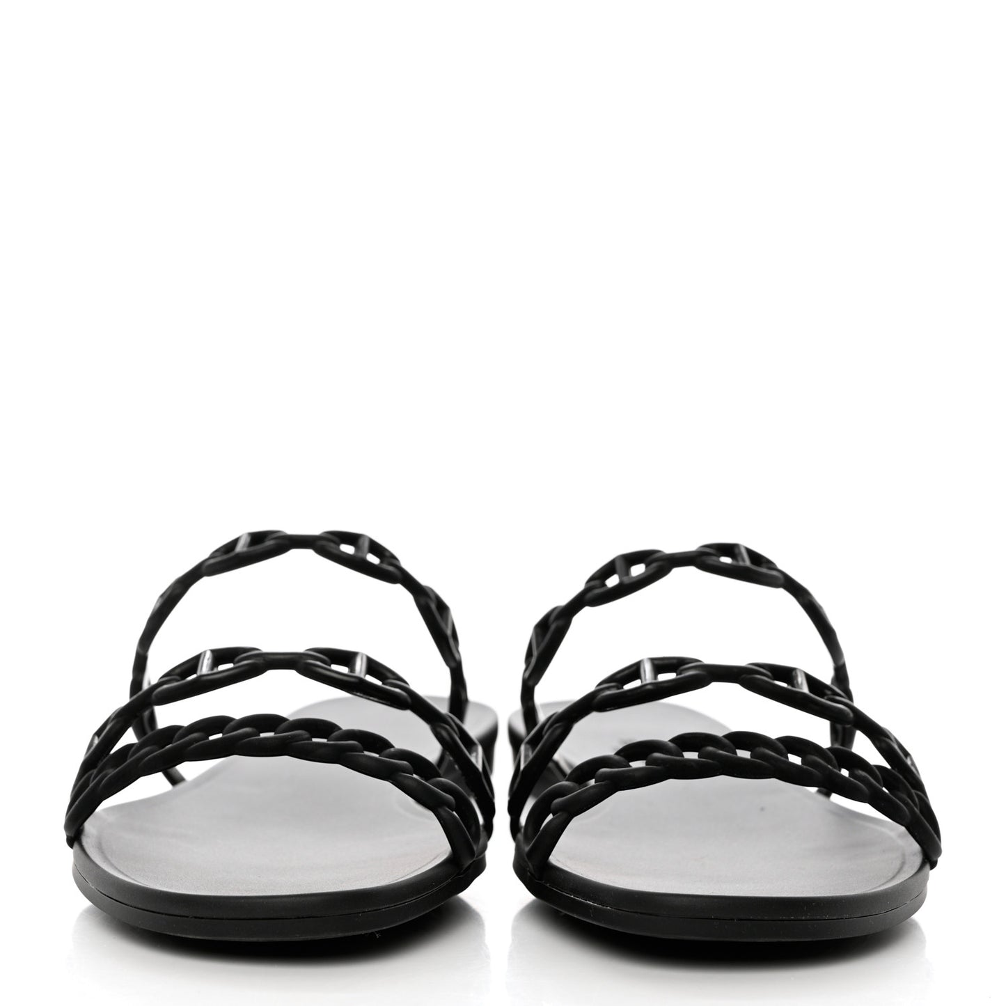 Rubber Chaine d'Ancre Rivage Sandals 41 Black